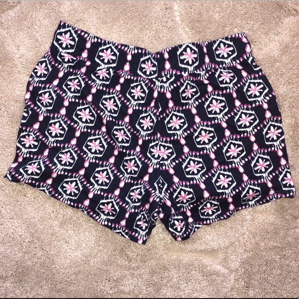 Women’s small shorts navy pink white